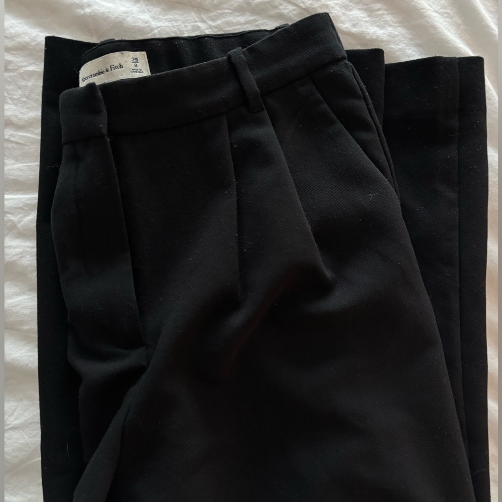 Abercrombie Sloane Tailored Black Pants